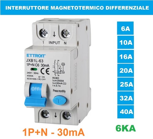 Interruttore magnetotermico - interruttore,